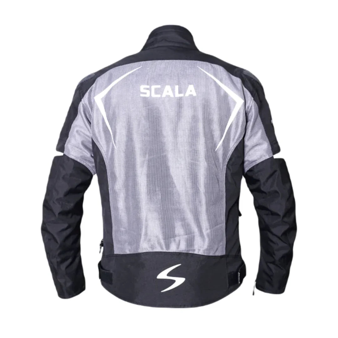 SCALA MARVEL V2 RIDING JACKET - BLACK AND GREY