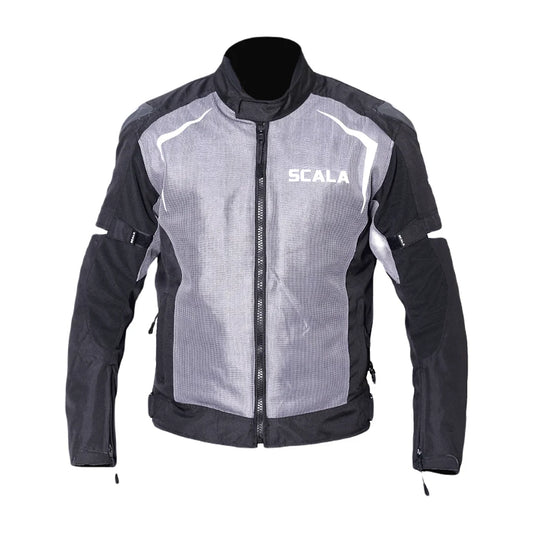 SCALA MARVEL V2 RIDING JACKET - BLACK AND GREY