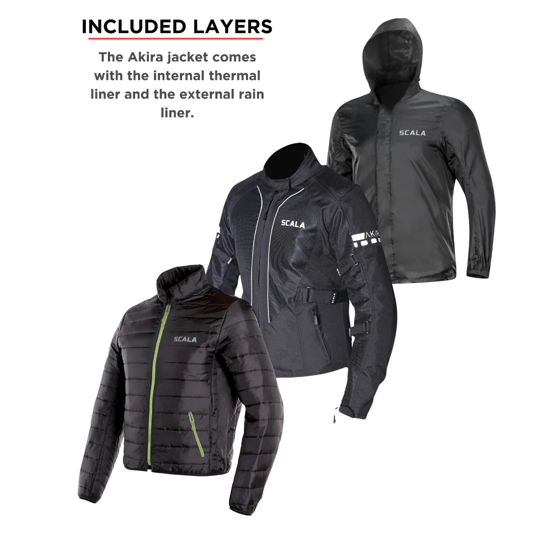 SCALA AKIRA V2 WOMEN RIDING JACKET - BLACK