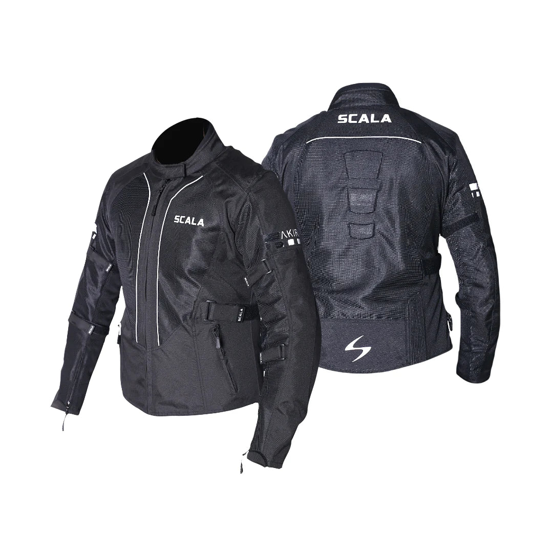 SCALA AKIRA V2 WOMEN RIDING JACKET - BLACK