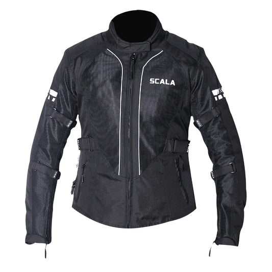 SCALA AKIRA V2 WOMEN RIDING JACKET - BLACK