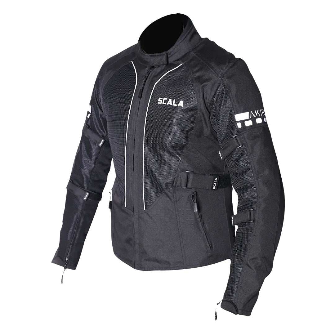 SCALA AKIRA V2 WOMEN RIDING JACKET - BLACK