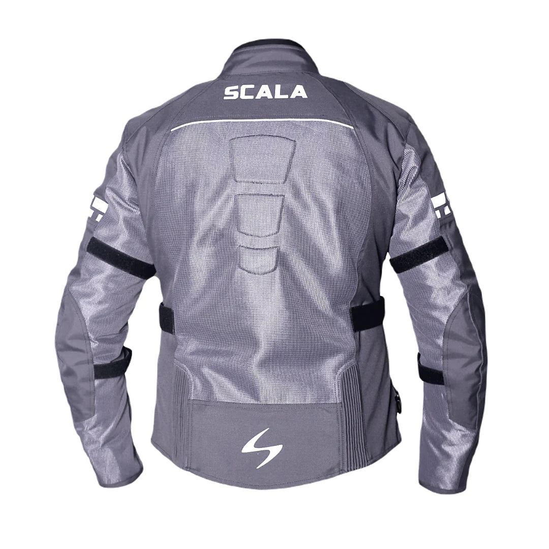 SCALA AKIRA V2 WOMEN RIDING JACKET - GRAY