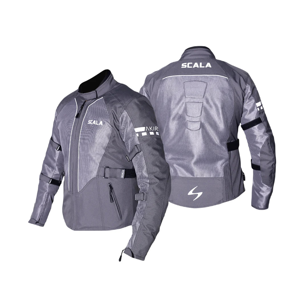 SCALA AKIRA V2 WOMEN RIDING JACKET - GRAY