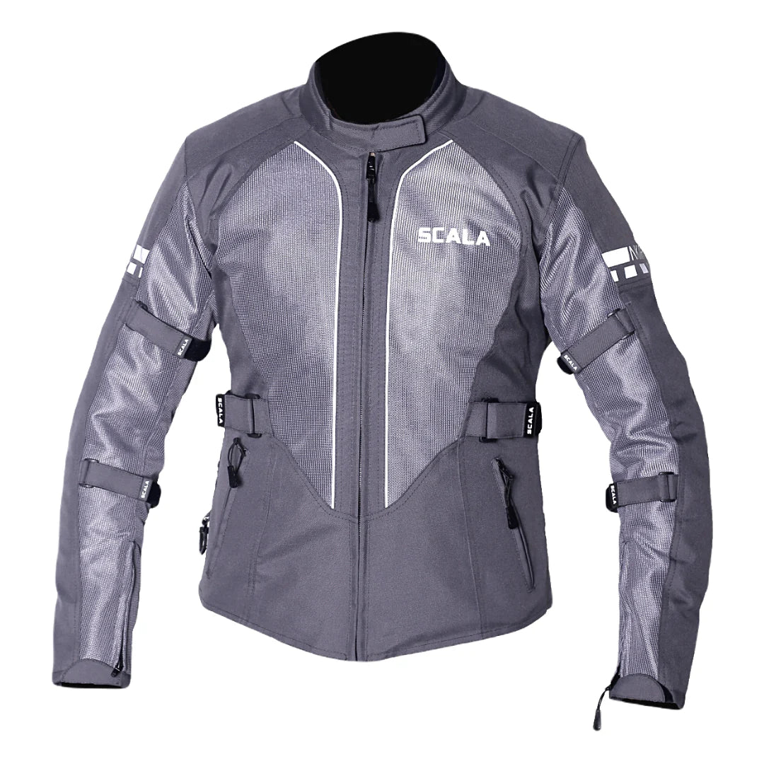 SCALA AKIRA V2 WOMEN RIDING JACKET - GRAY