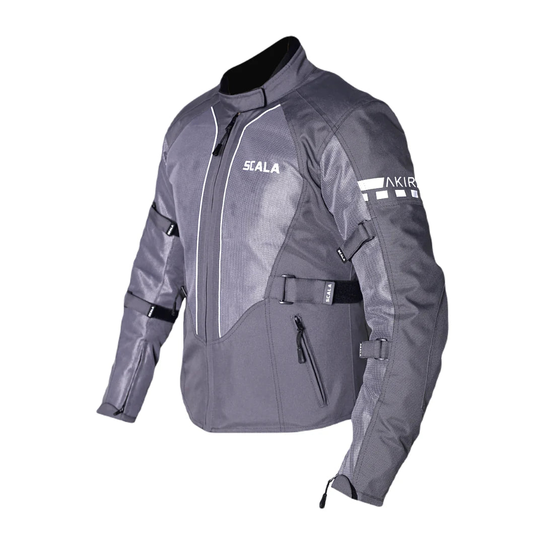 SCALA AKIRA V2 WOMEN RIDING JACKET - GRAY