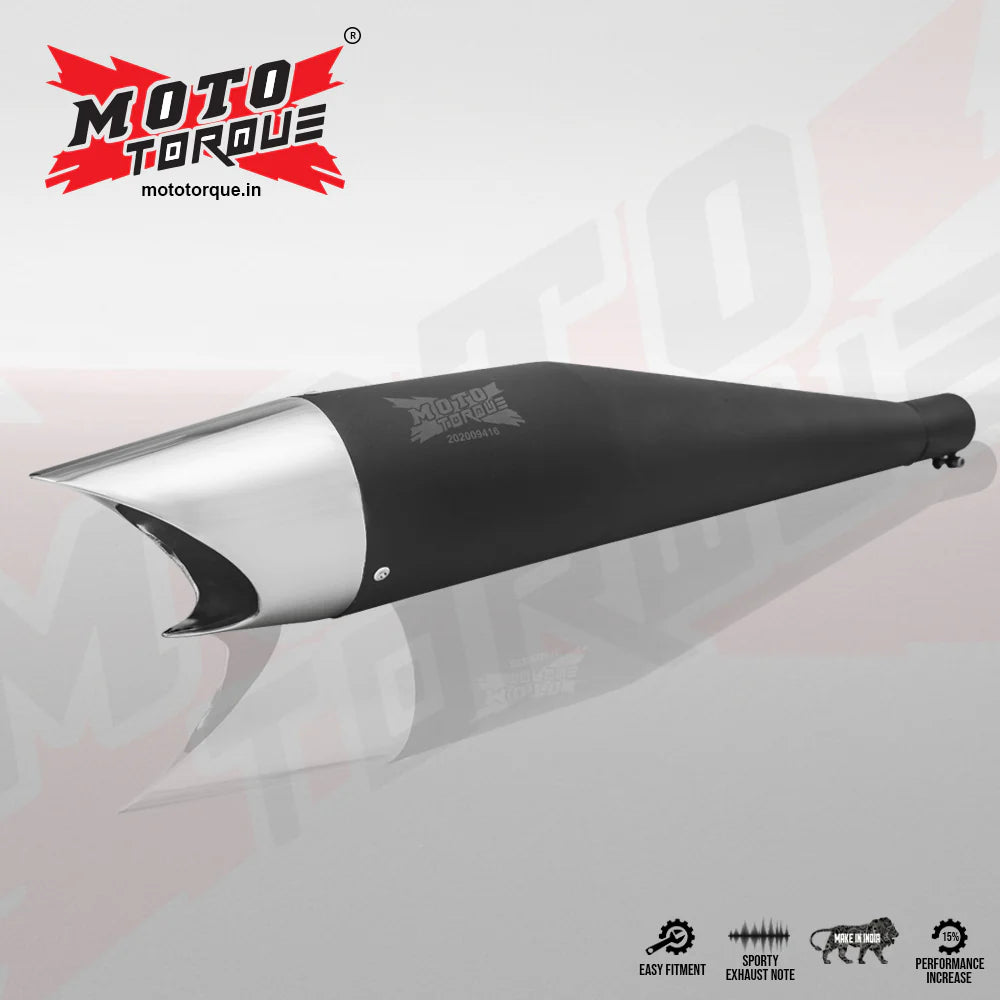 MOTO TORQUE SHARK – BLACK CHROME