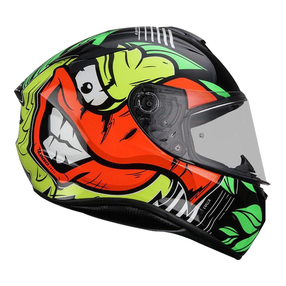MT TARGO TRUCK GLOSS FLURO YELLOW HELMET