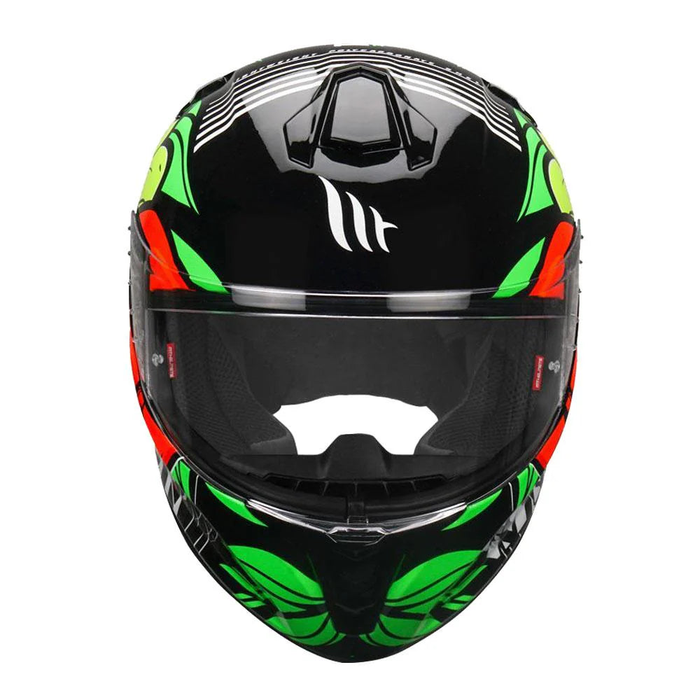 MT TARGO TRUCK GLOSS FLURO YELLOW HELMET