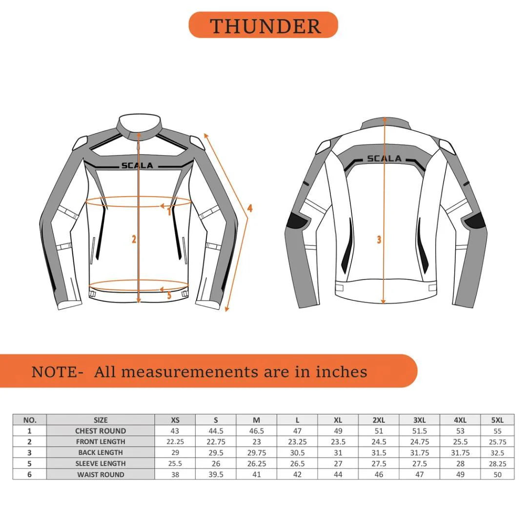 SCALA THUNDER L2 RIDING JACKET - GRAY
