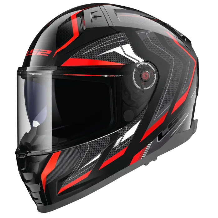 LS2 FF811 VECTOR II ALIZER BLACK RED