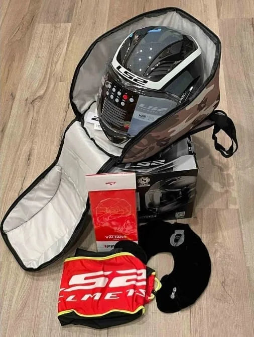 LS2 FF800 STORM HELMET - DODGER BLACK HI VIZ ORANGE