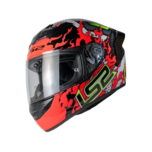 LS2 FF352 ROOKIE HELMET ANTARS - BLACK RED