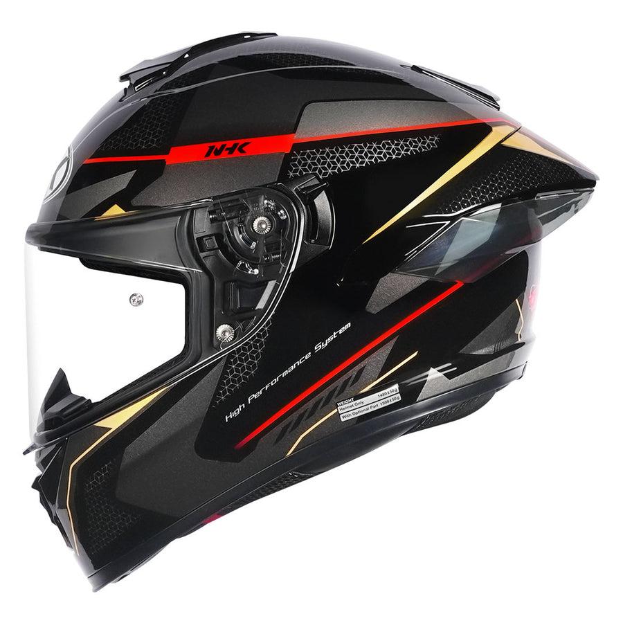 NHK K5R ANOMALISTIC BLACK RED GL HELMET