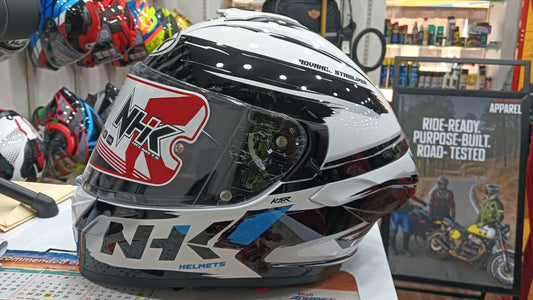 NHK K5R ONISUKE HELMET - WHITE/BLACK GL