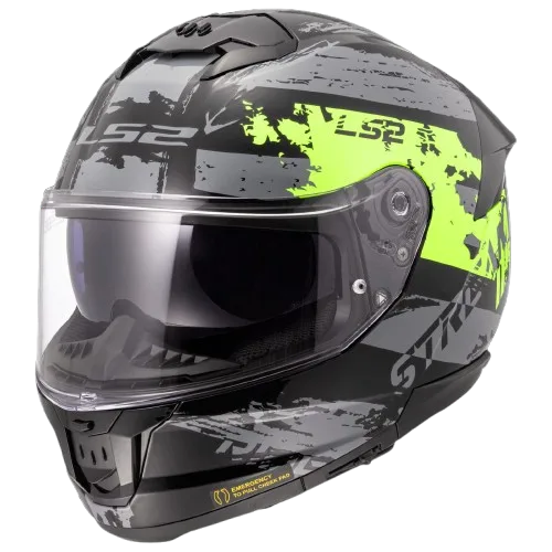 LS2 FF320 STREAM HELMET - NOISY YELLOW BLACK 06