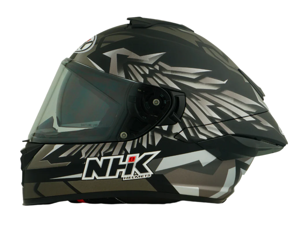 NHK K5R WINGSTAR GLOSS BLACK SILVER HELMET