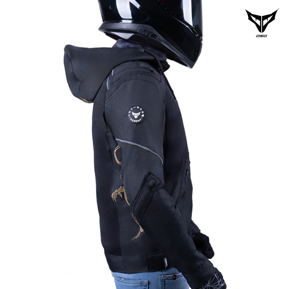 DSG YAKUZA RIDING JACKET - BLACK GOLDEN