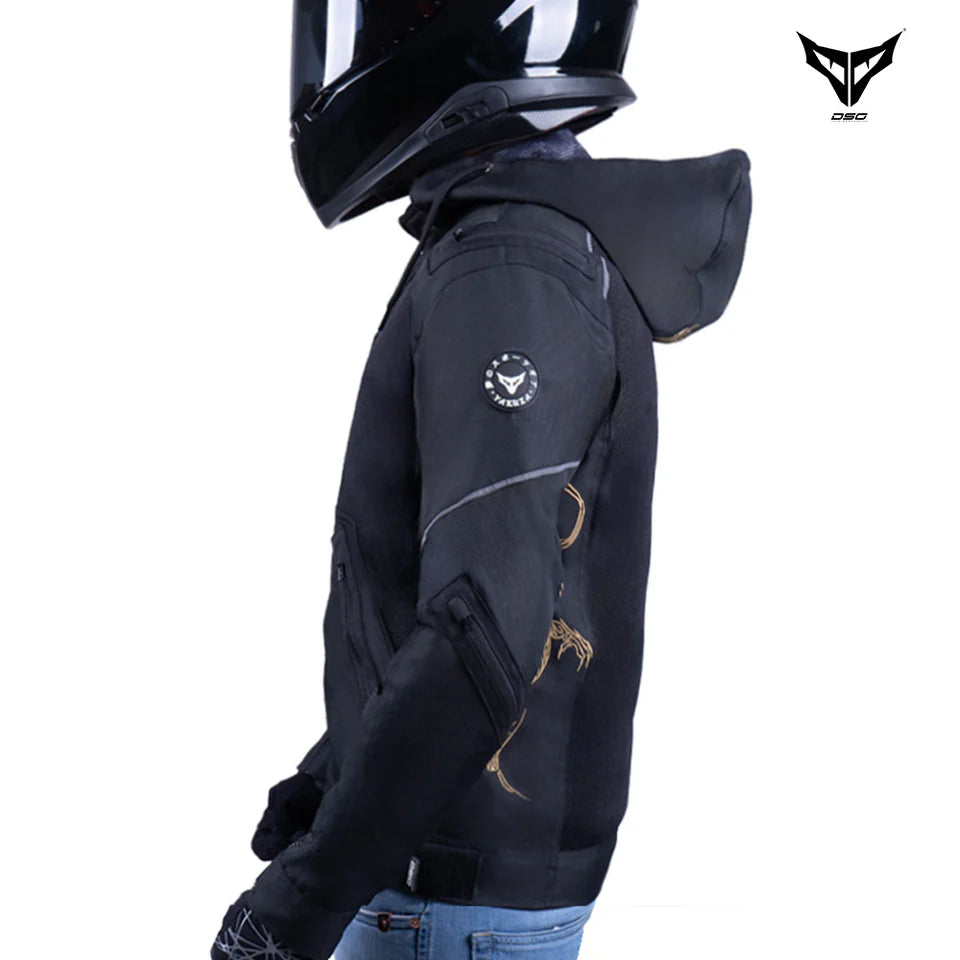 DSG YAKUZA RIDING JACKET - BLACK GOLDEN