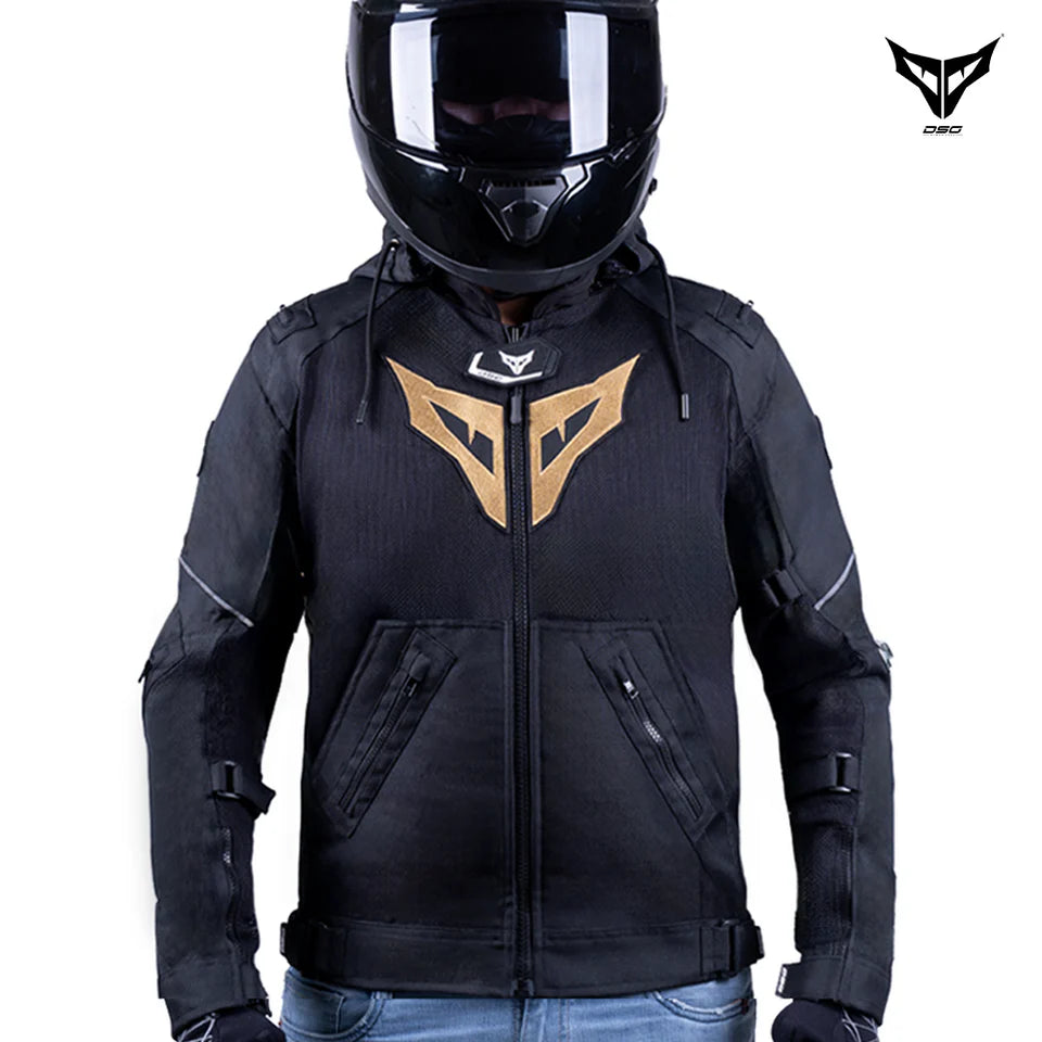DSG YAKUZA RIDING JACKET - BLACK GOLDEN