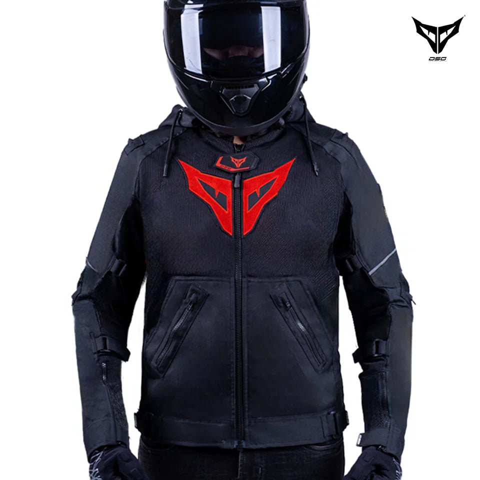 DSG YAKUZA RIDING JACKET - BLACK RED