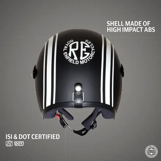 ROYAL ENFIELD SUN PEAK OPEN FACE LIGHTWEIGHT HELMET - MATT BLACK