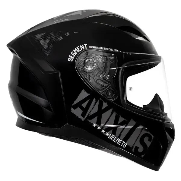 AXXIS FF117B SEGMENT SOLID A1 HELMET - GLOSS BLACK