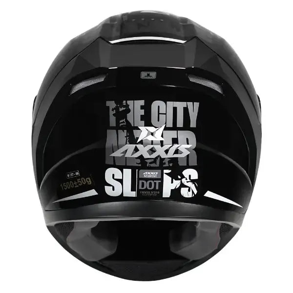 AXXIS FF117B SEGMENT SOLID A1 HELMET - GLOSS BLACK