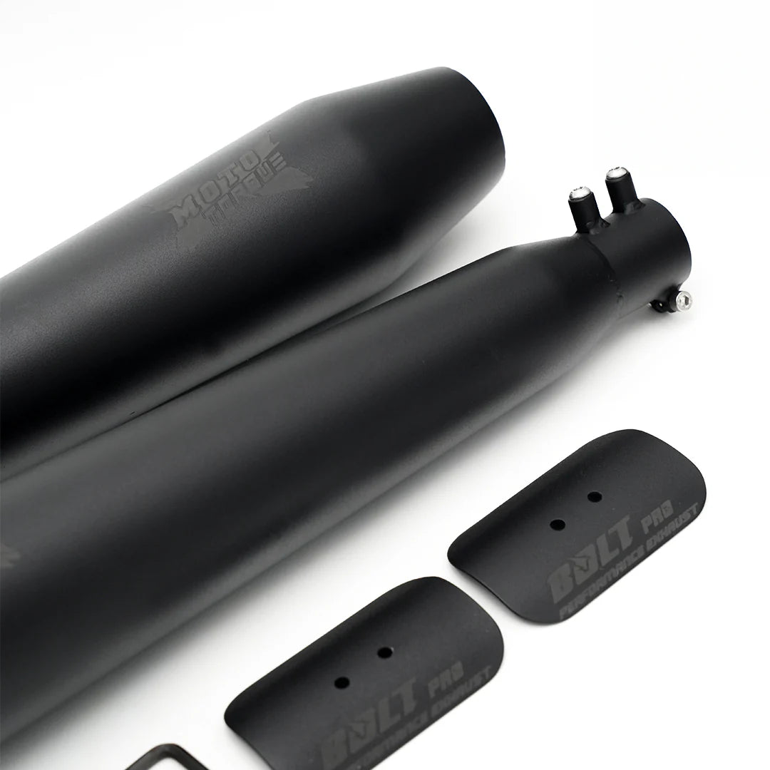 MOTO TORQUE BOLT PRO BLACK EXHAUST FOR INTERCEPTOR 650