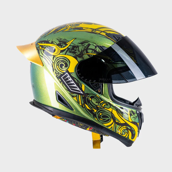 TIIVRA DEMON HELMET - GATOR GREEN