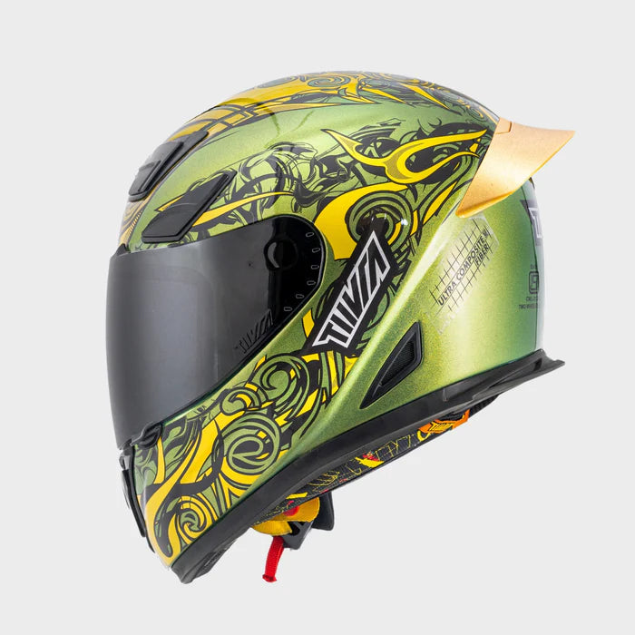 TIIVRA DEMON HELMET - GATOR GREEN