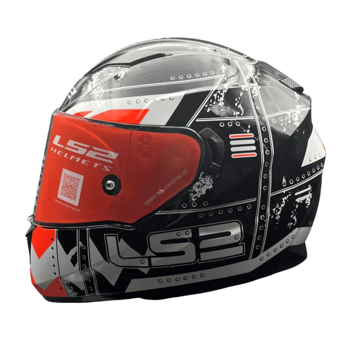 LS2 FF320 STREAM EVO MAX BLACK ORANGE (D-RING)