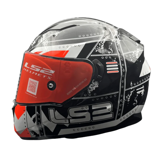 LS2 FF320 STREAM EVO MAX BLACK ORANGE (D-RING)