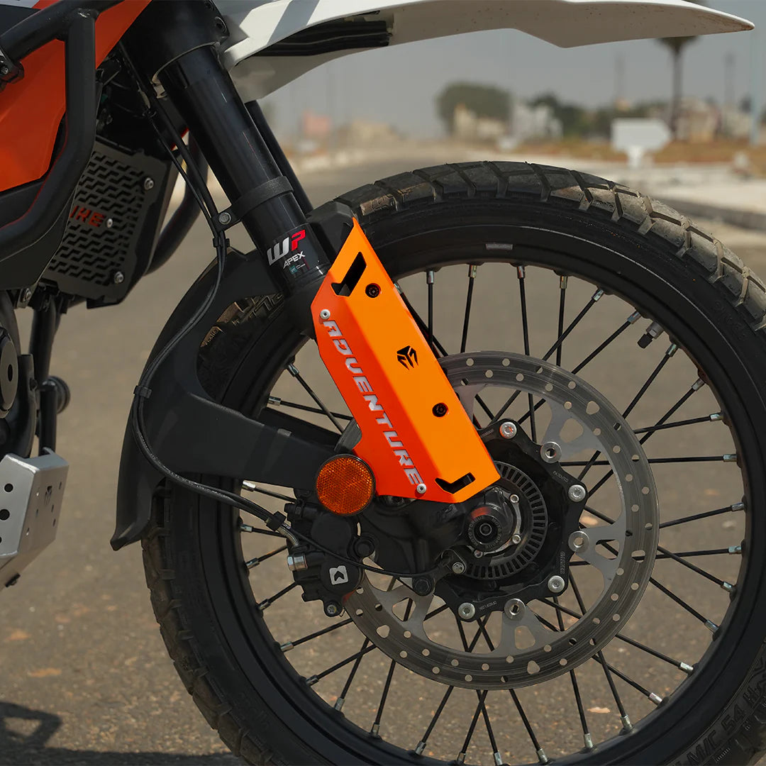 MOTO TORQUE FORK PROTECTORS METAL - ORANGE FOR KTM 390 ADVENTURE/ADVENTURE X