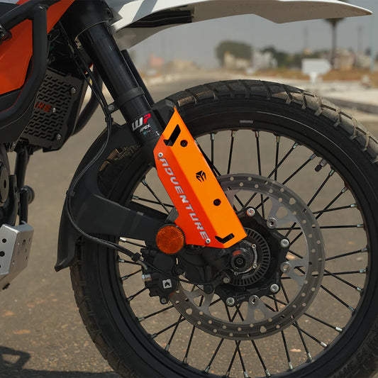 MOTO TORQUE FORK PROTECTORS METAL - ORANGE FOR KTM 390 ADVENTURE/ADVENTURE X