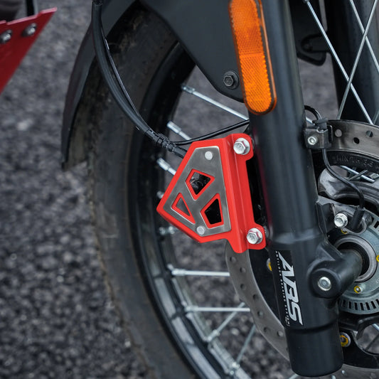 MOTO TORQUE FRONT CALIPER GUARD RED FOR XPULSE 210