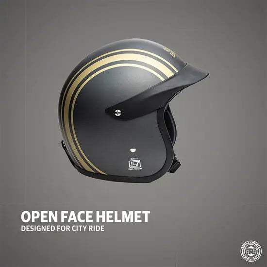 ROYAL ENFIELD SUN PEAK OPEN FACE LIGHTWEIGHT HELMET - ATHENA GREY