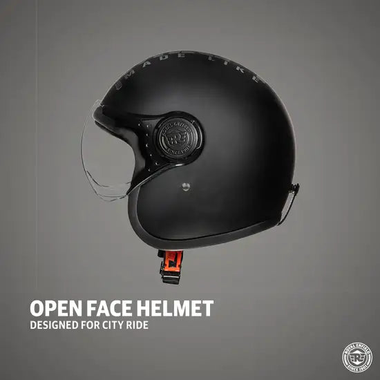 ROYAL ENFIELD OPEN FACE MLG - MATT BLACK