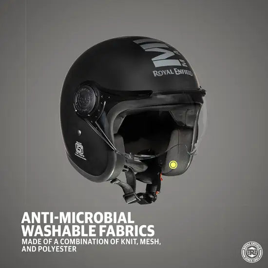 ROYAL ENFIELD OPEN FACE MLG - MATT BLACK