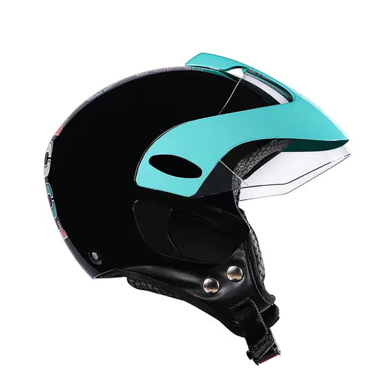 ROYAL ENFIELD SPARKY OPEN FACE MLG KIDS HELMET - BLACK
