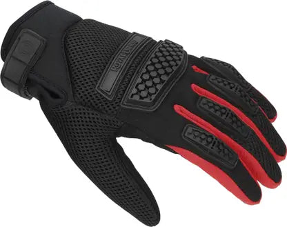 ROYAL ENFIELD URBAN HUSTLER ROVER V3 RIDING GLOVES - RED & BLACK