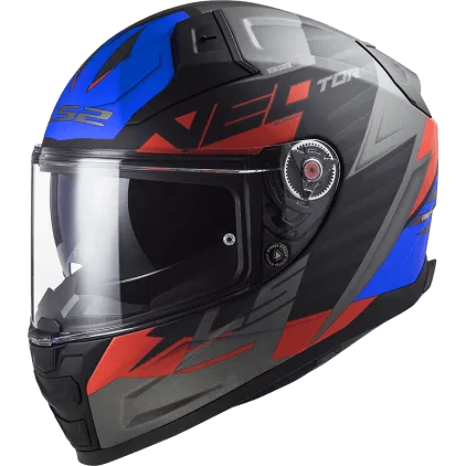 LS2 FF811 VECTOR II ABSOLUTE GLOSS BLACK RED BLUE