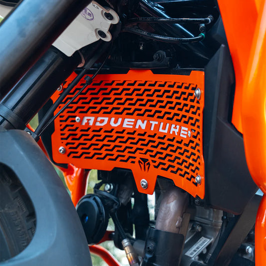 MOTO TORQUE ORANGE RADIATOR GUARD (MS) FOR KTM 390 ADVENTURE/ADVENTURE X