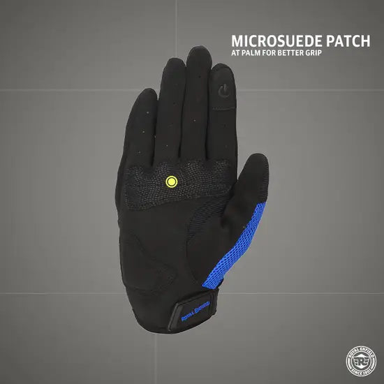 ROYAL ENFIELD RAMBLER V3 GLOVES - BLUE