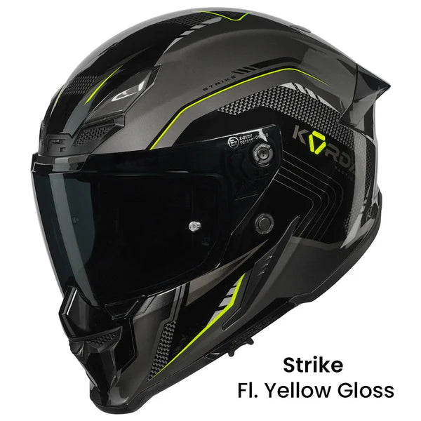 KORDA ICON STRIKE HELMET - GLOSS FLO YELLOW
