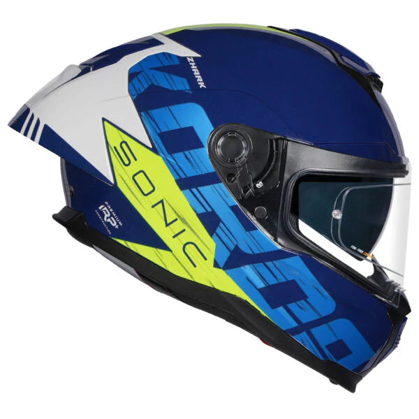 KORDA SONIC GP ZHARK HELMET - WHITE BLUE