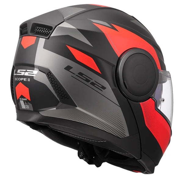 LS2 FF902 SCOPE II DURIA HELMET - MATT BLACK RED