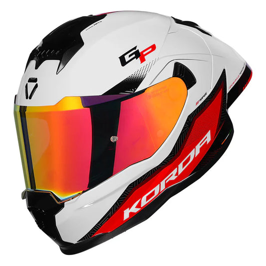 KORDA SONIC GP RAPIDE W/P HELMET - GLOSS RED