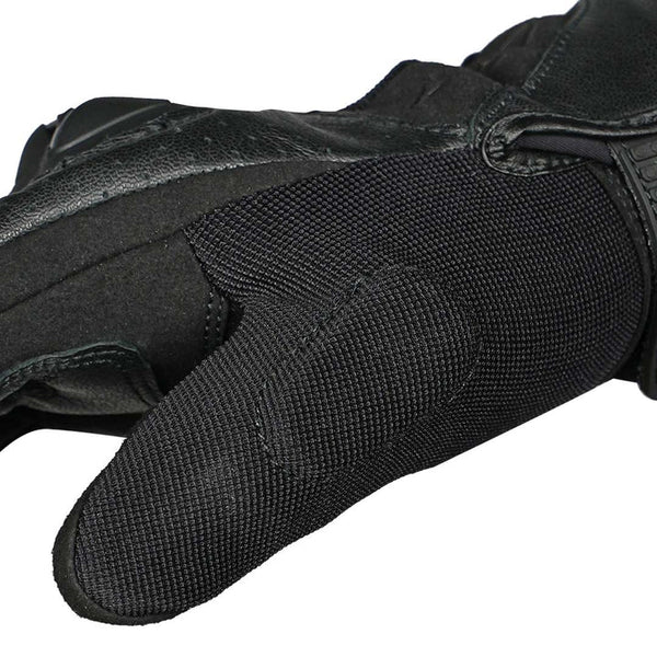 KORDA HYBRID RIDING GLOVES - BLACK