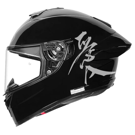 NHK K5R KANJI BLACK GLOSS HELMET